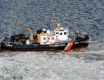 Ice Breaking on Bay Coast Guard Cutter Capstan clears a path through ice on the Chesapeake Bay. Coast Guard photo