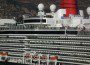 The new Cunard Lines Queen Elizabeth at dock at Carthegena, Spain, two weeks after she entered service in October, 2010.  Copyright THE CHESAPEAKE photo