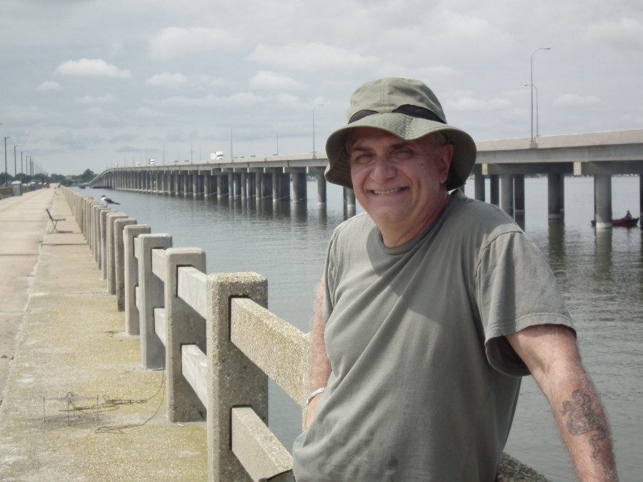 Tony Averella of Baltimore finds the Bill Burton Fishing Pier & State Park that reaches out over the Choptank River to be the way to go instead of reaching the beach. THE CHESAPEAKE TODAY photo