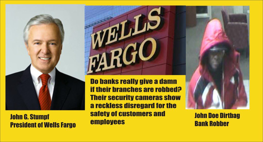 Wells Fargo Bank robber and prez