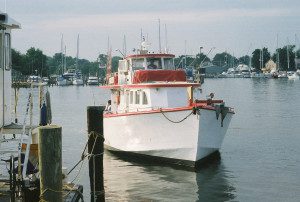 Solomon's Island harbor always has an interesting collection of vessels plying the waters.  THE CHESAPEAKE TODAY photo