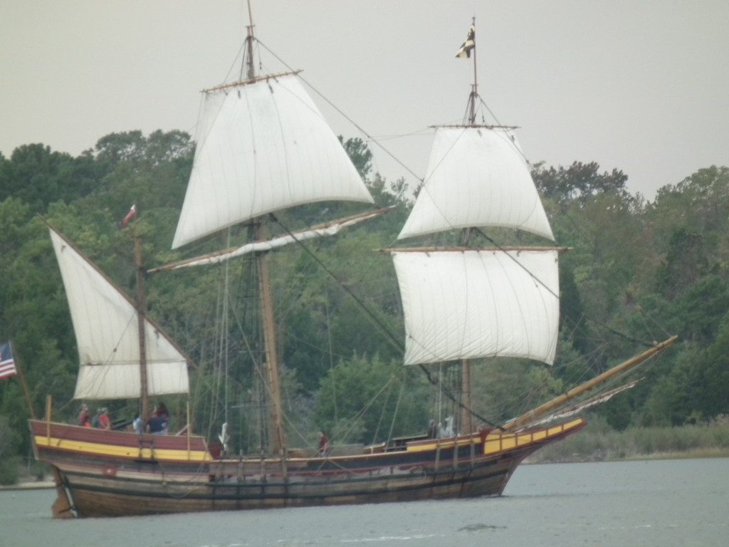 A hard day of sailing leads a ship load of thirsty sailors seeking crabcakes and rum rations to Fitzie's Marina on Breton Bay. THE CHESAPEAKE TODAY photo