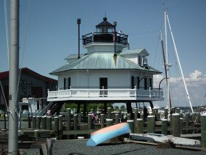 The iconic lighthouse of the Chesapeake Bay was moved and preserved at the Chesapeake Bay Maritime Museum at St. Michaels. THE CHESAPEAKE TODAY photo