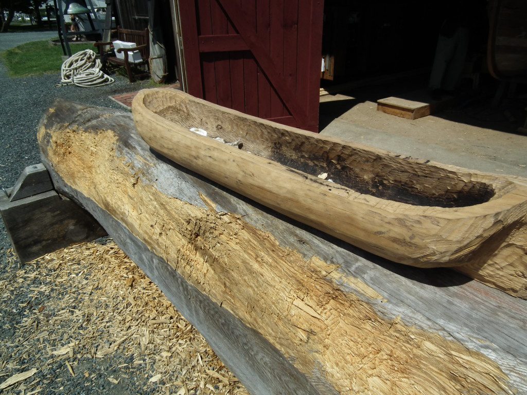Authentic construction using centuries-old methods is performed for the education of visitors and creation of new vessels.   THE CHESAPEAKE TODAY photo