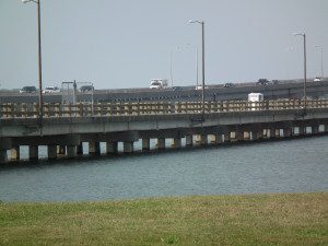 Old Choptank River bridge retained as the Bill Burton Fishing Pier. THE CHESAPEAKE TODAY photo 