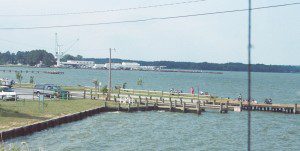 Many folks fish for free around the Piney Point boat ramp. Fishing from the bridge is prohibited due to boat traffic underneath. THE CHESAPEAKE TODAY photo 