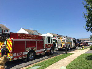 Fire on Winesap Court, Joppa, Md. Photos courtesy of Joppa-Magnolia Volunteer Fire Company