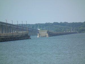 Draw span yawns without a bridge on Choptank River. THE CHESAPEAKE TODAY photo