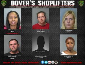 Dovers shoplifters for Oct. 10 2014