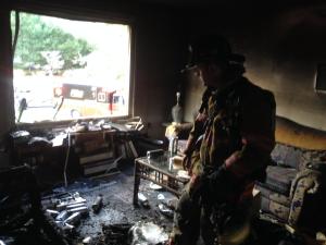 Fire began in living room of house on Cottontail Dr. in Salisbury Md.