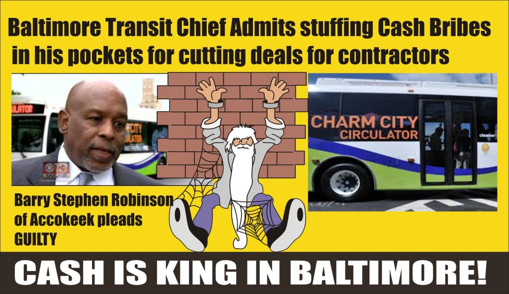 Baltimore Transit Chief admits taking cash bribes