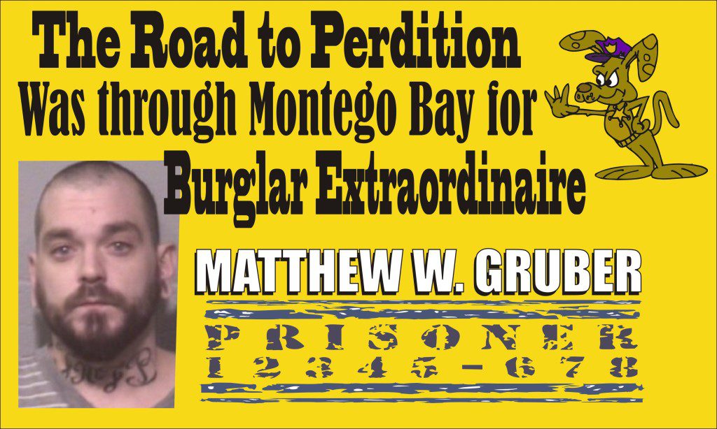 Ocean City burglar Matthew W Gruber