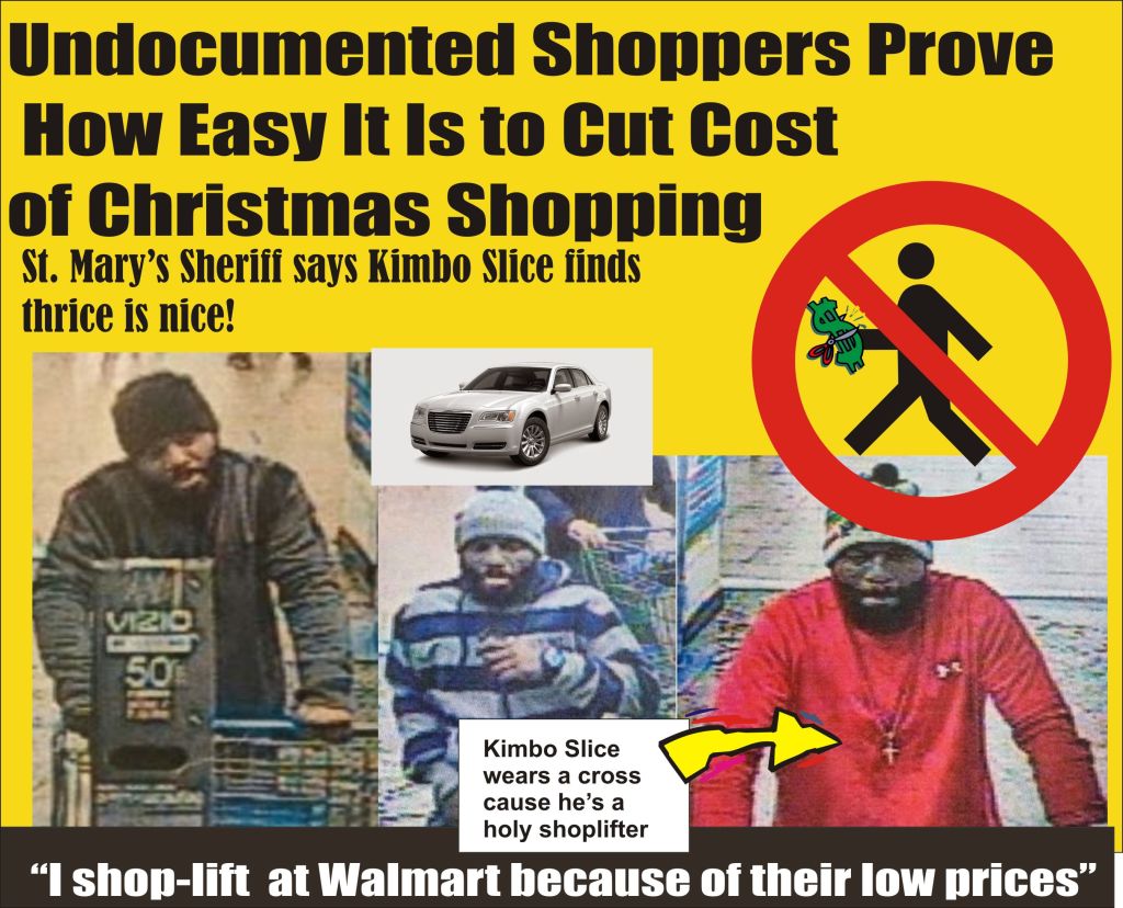Undocumented Shopper Kimbo Slice thrice is nice