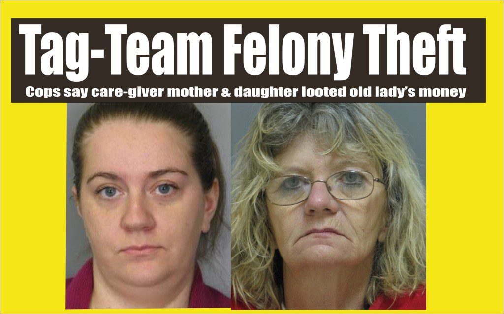 cops say pair looted old lady's money