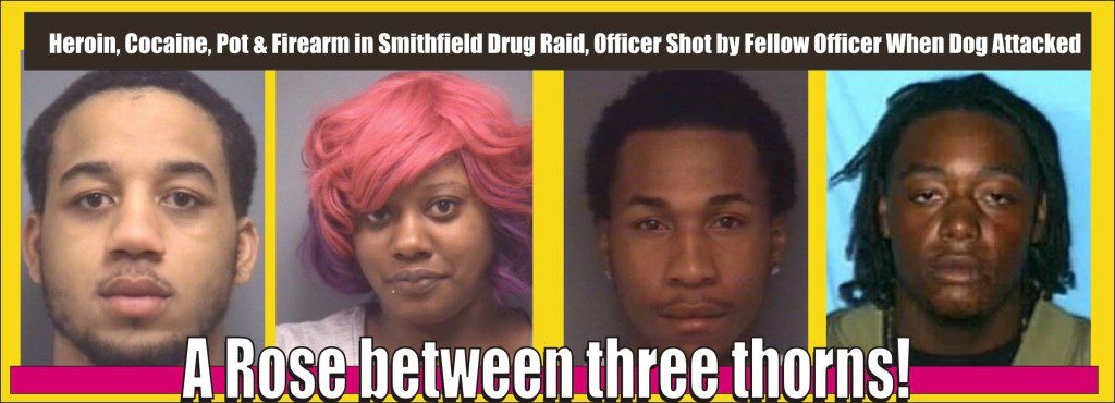 A Rose Between Three Thorns at Drug Raid Where Cop Was Shot By Cop