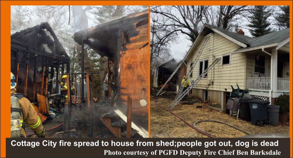 Cottage City fire dog dead