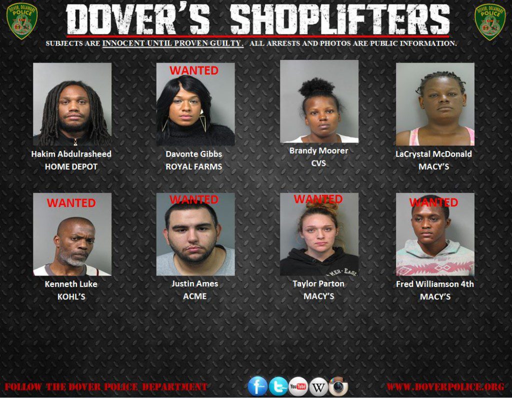 Dover's Shoplifters for 020615