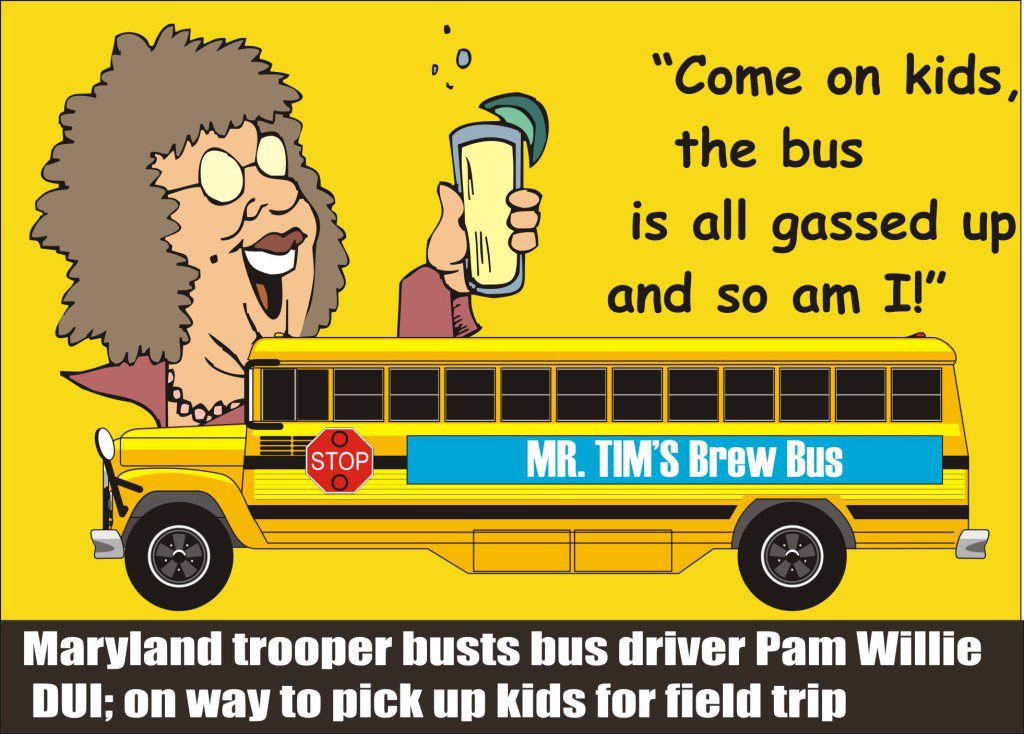 Maryland trooper busts Pam Willie for DUI with school bus