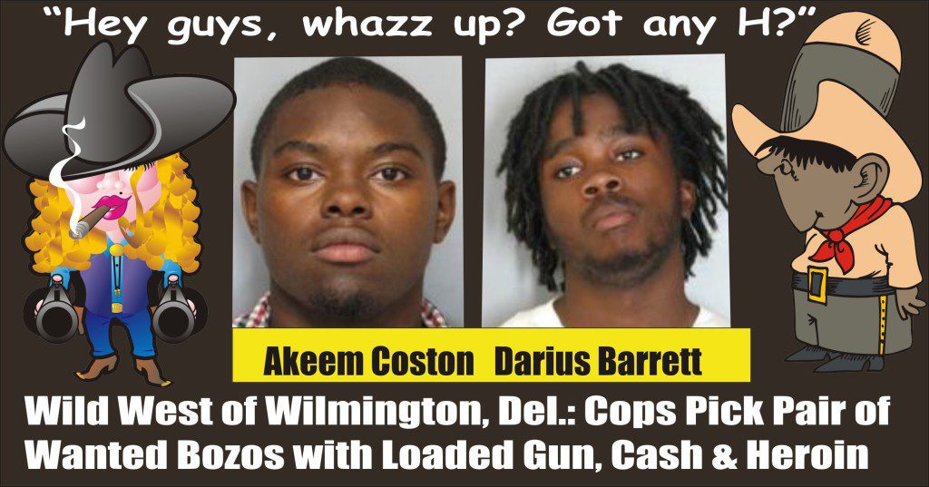 Pair of Wilmington Heroin Dealers Akeem Coston and Darius Barrett busted WPD 022515