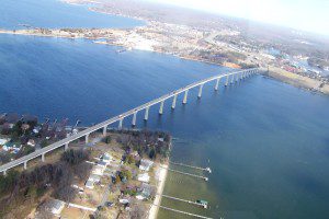 Governor Thomas Johnson Bridge at Solomon's Island, Maryland THE CHESAPEAKE TODAY photo