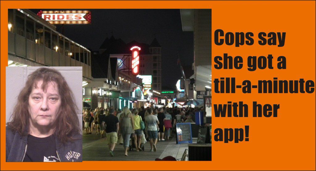 cops say Donna Prouty stole from restaurant with an app on smart phone
