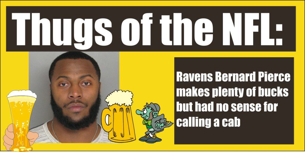 NFL player Bernard Pierce DUI in Towson Md