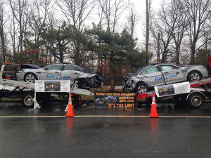 Virginia State Police wrecked cruisers