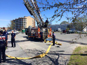 Salisbury FD aerial training