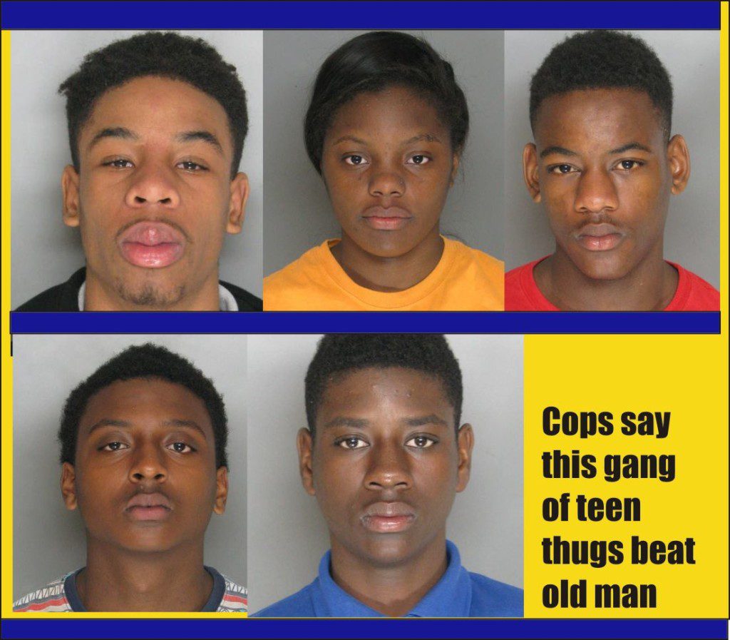 Cops say this gang of thugs beat old man in Dundalk Md