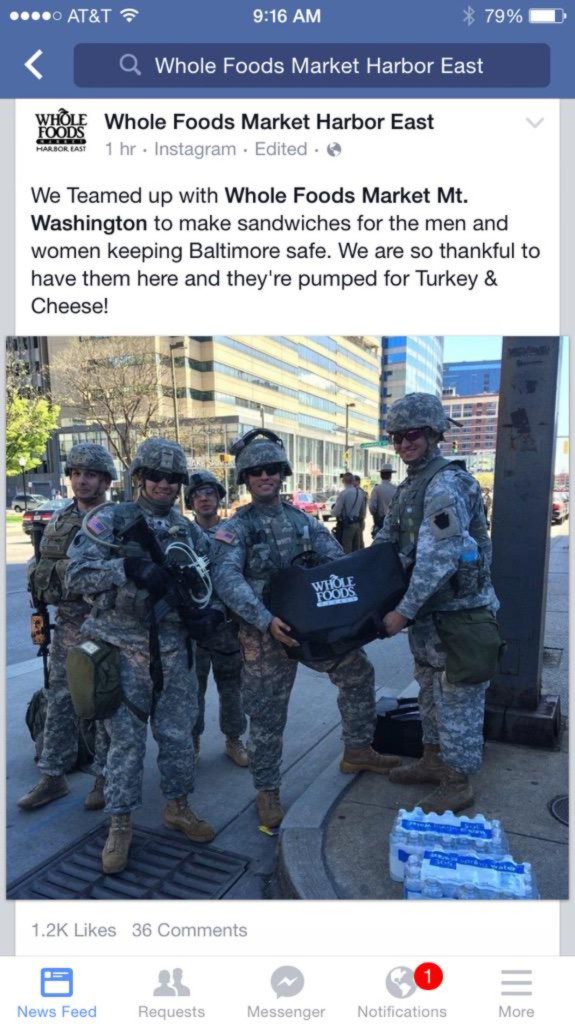 National Guard troops treated to lunch