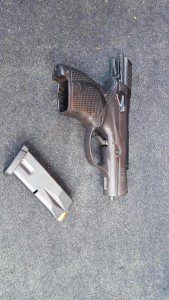 Gun snatched from thug on Baltimore streets