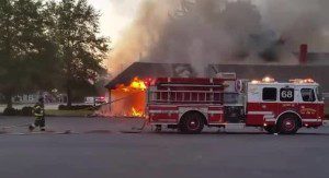 Washington College fire in Chestertown. photo courtesy  of WBAL