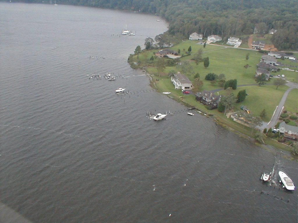 When the water receded, many piers and seawalls were not damaged while others were wrecked.