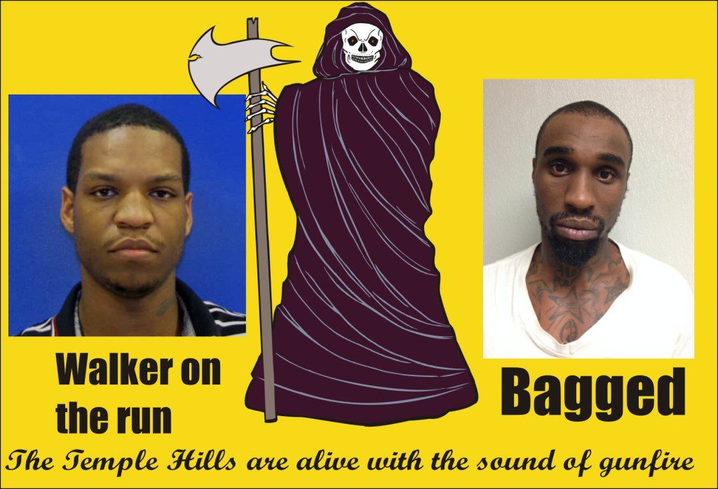 Suggs murder suspects one bagged Walker on the run