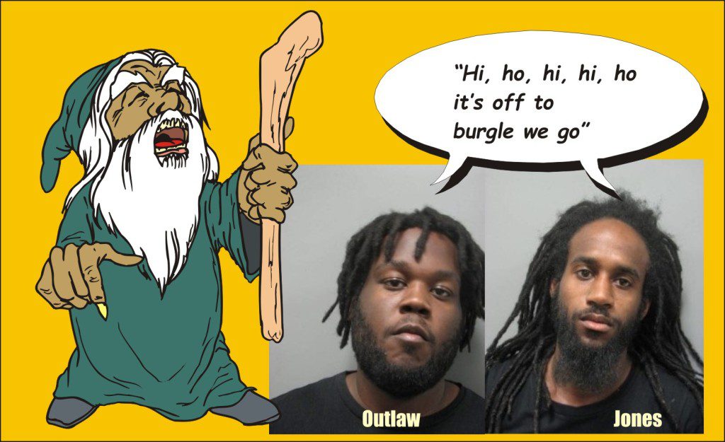 Outlaw and Jones burglars in Chevy Chase
