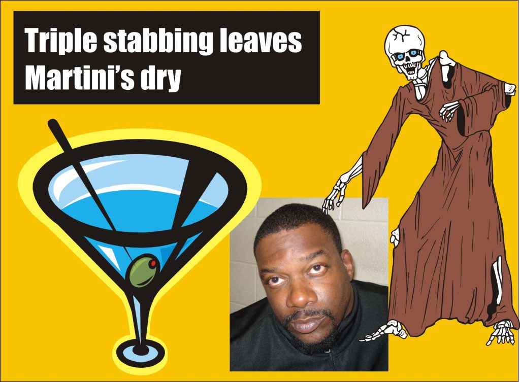 Triples tabbing leaves martini's dry