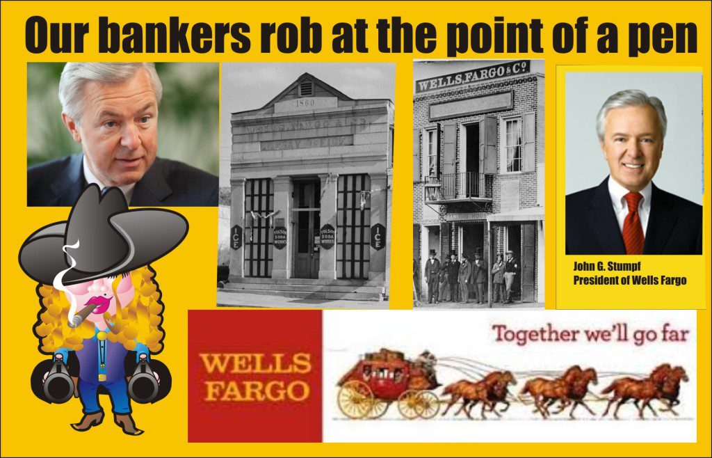 Wells Fargo BankerS Rob at the point of a pen