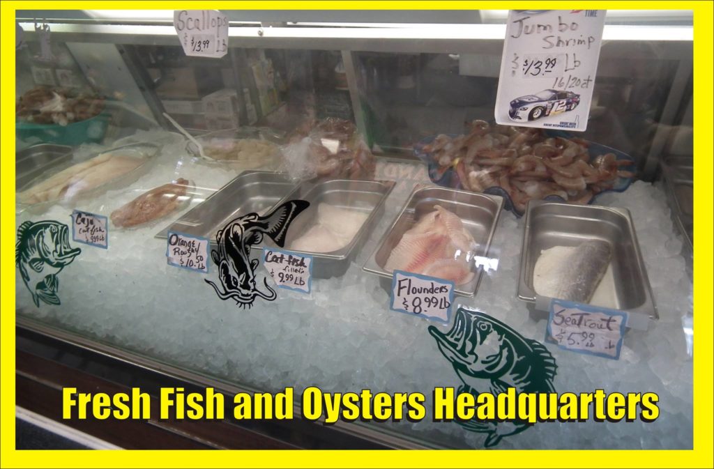 Leonard Copsey's Seafood Market ready to go case