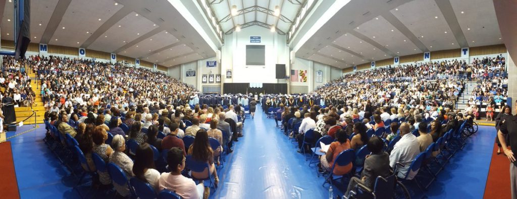 The Clarksburg High School graduation ceremony held less than twelve hours following the fatal crash at Mt. St. Mary's College in nearby Emittsburg. photo from Twitter