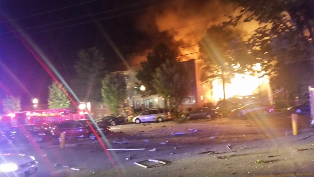 Piney Branch Road 3rd alarm apartment house fire injuries and rescue Mont. Co Fire