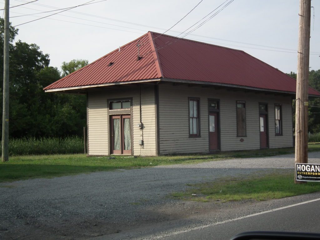 Marion Station, Md. This old building along the former railroad from Crisfield to the mainline stands idle today. THE CHESAPEAKE TODAY photo
